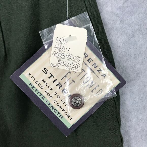 NEW Vintage Forenza Stirrup Pants Womens 8 Petite‎ Green Pleated Equestrian Mom - Picture 5 of 11